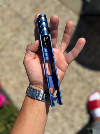Image 3 for Airsoft Masterpiece Limcat SpeedCat Blue Hicapa slide