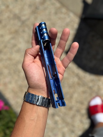 Image 4 for Airsoft Masterpiece Limcat SpeedCat Blue Hicapa slide