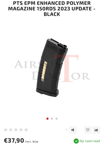 Afbeelding 2 van PTS EMP ENHANCED POLYMER MAGAZINE 150 RDS BLACK