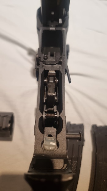 Image 3 for APFG MPX GBBR met 5 magazijnen, bronze bolt carrier upgrade, foldable stock en korte front handguard