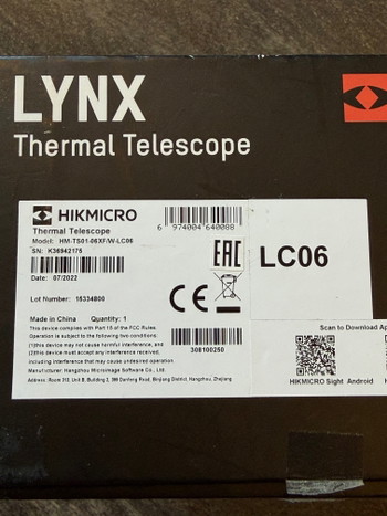 Bild 3 für Hikmicro Lynx LC06 Handheld Thermal Observation Camera