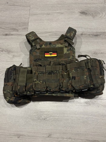 Afbeelding 2 van Lindnerhof LT025/V Plattenträger Flecktarn inkl. Taschen & SK1-Platten
