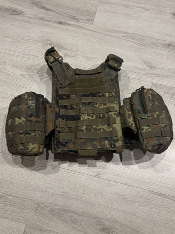 Afbeelding 3 van Lindnerhof LT025/V Plattenträger Flecktarn inkl. Taschen & SK1-Platten
