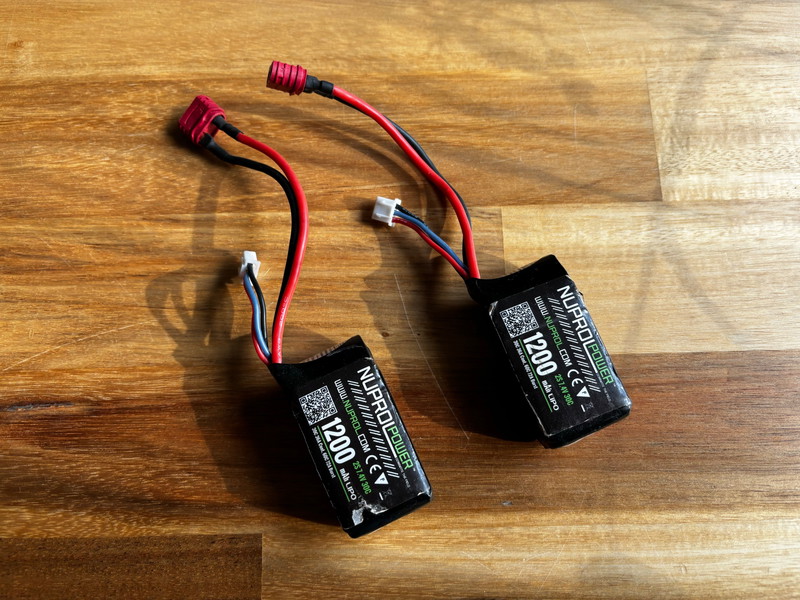 Image 1 pour 2x Nuprol 7,4V 1200mah mini brick batterijen