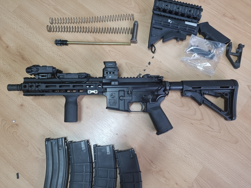 Image 1 for GHK M4 GBBR met upgrades en toebehoren