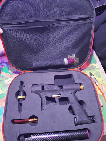 Image 3 for ProteK ATOM Speedsoft Marker Matte Carbon Fiber | Long Barrel + Short Barrel