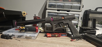 Image 4 for ProteK ATOM Speedsoft Marker Matte Carbon Fiber | Long Barrel + Short Barrel