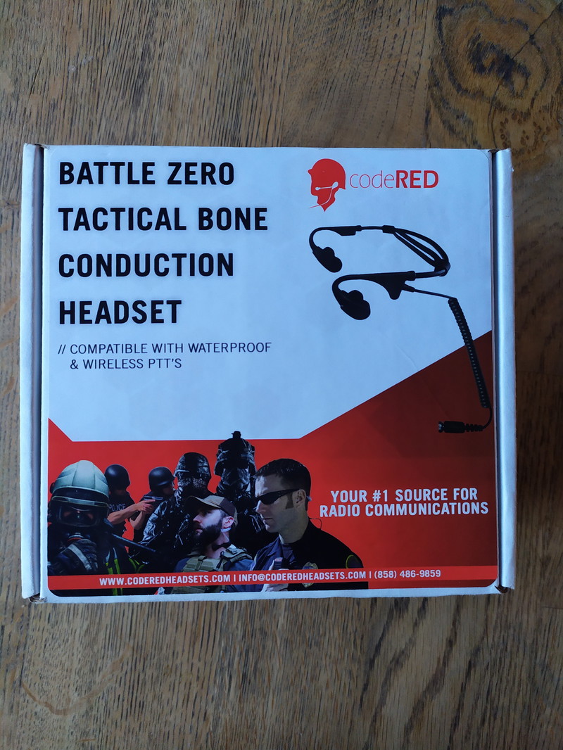Image 1 for code red battle zero tactical bone conduction headset
