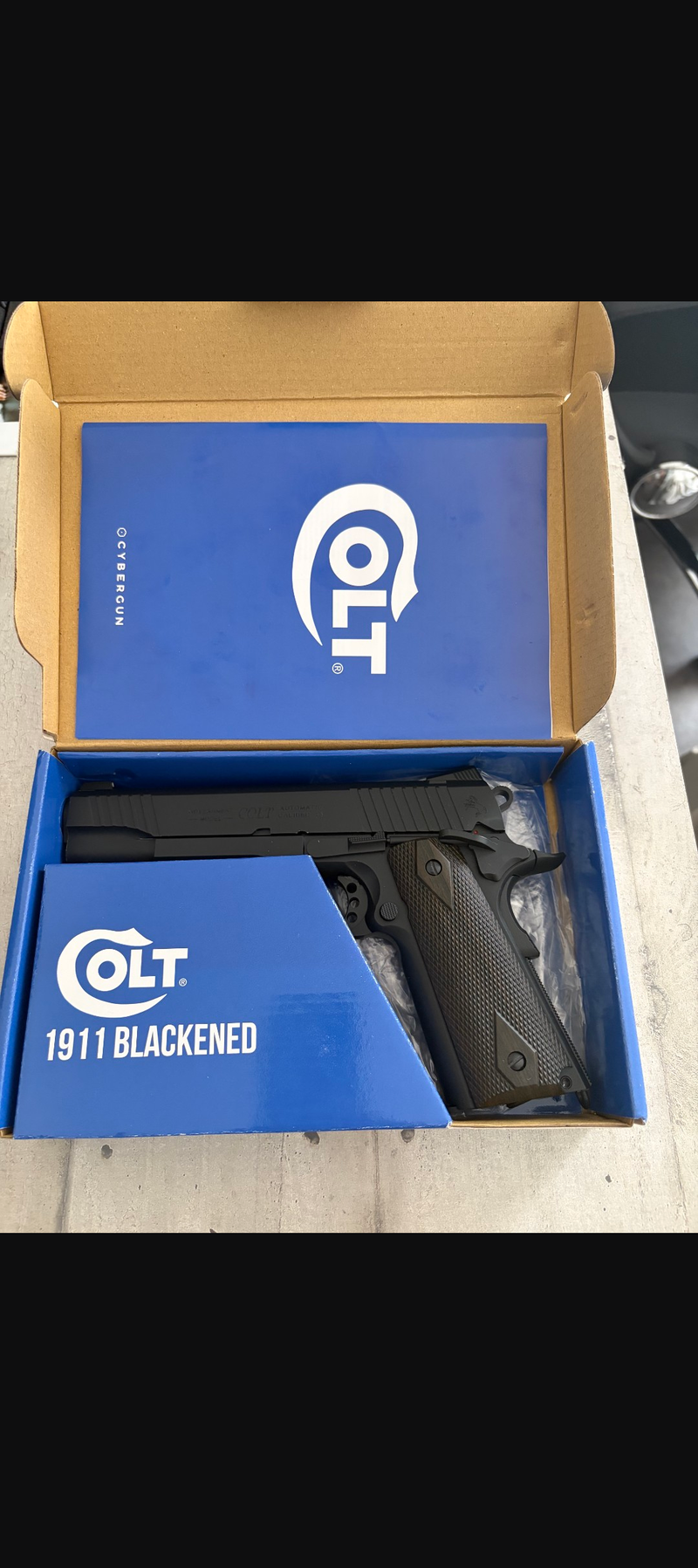 Bild 1 für Colt 1911 railgun blackened GBB CO2