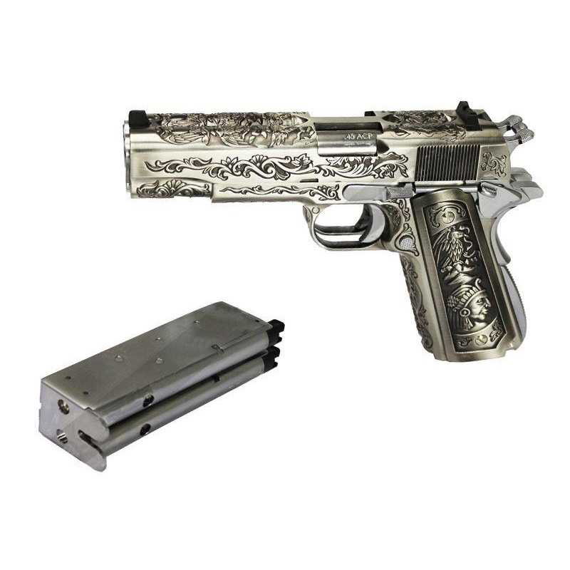 Image 1 for Double barrel Mexican druglord 1911 collectors item