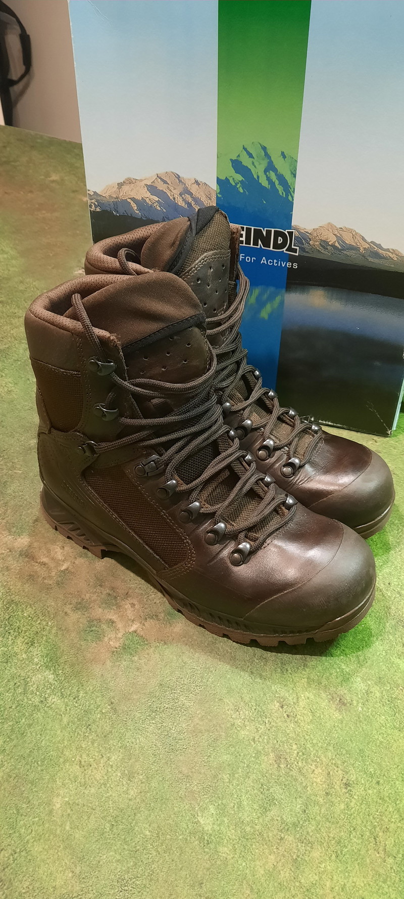 Image 1 for Meindl brown combat boots 41N