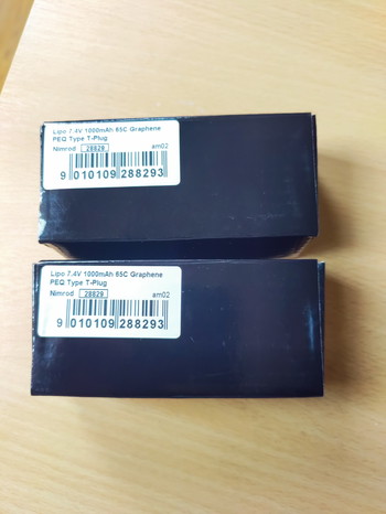 Afbeelding 2 van Nimrod 7.4V 1000Mah 65C graphene Dean's/T-Plug