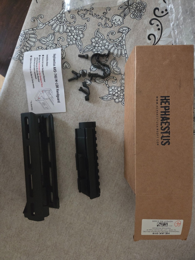 Image 1 for Hephaestus Mlok Handguard and gas tube for AKS 74U LCT/GHK