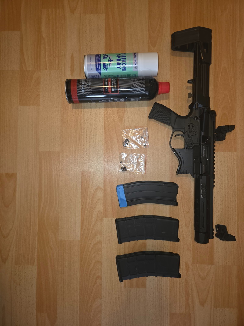 Image 1 for Golden Eagle Predator M4 CQB Full Metal GBBR PDW