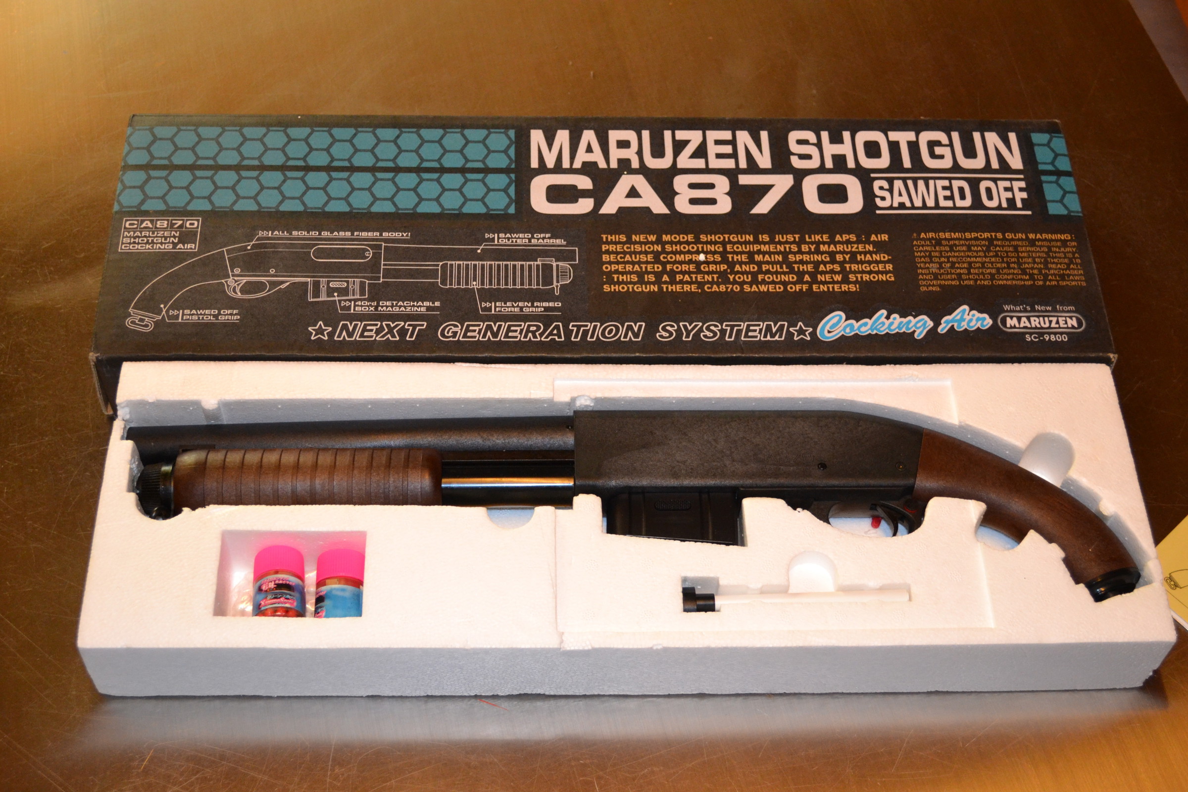 Maruzen CA870 sawed off shotgun - gebaseerd op Remington CA870