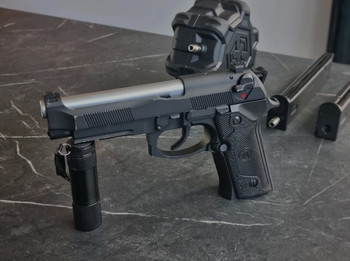 Imagen 2 de M9 Baretta op HPA met drummag en hi cap mag