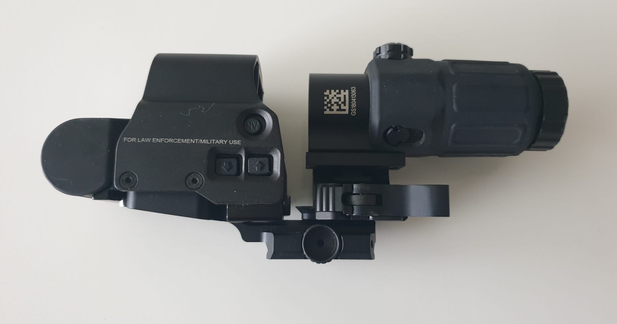 Eotech 558 red dot and G33 magnifier op riser - Airsoft Bazaar