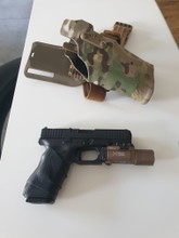 Image for glock 45 mos GHK plus streamlight x300 en safariland holster (replica).