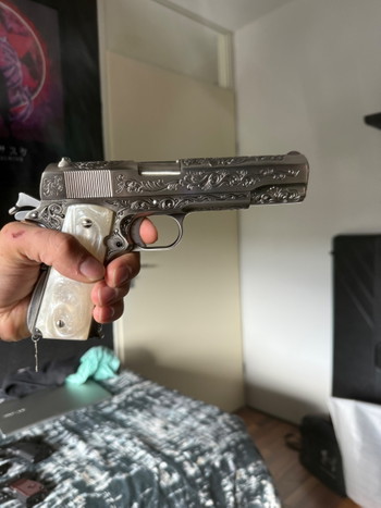 Image 2 for Custom engraved Ivory 1911 GBB