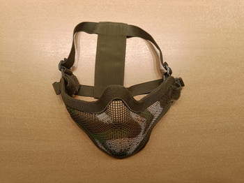 Afbeelding 2 van METAL MESH FACE MASK CAMO