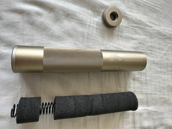 Image 2 for Airsoft Suppressor US Navy Seals - Dark Earth - Inclusief Foam/Padding