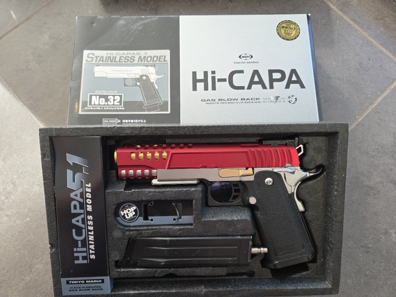 Image 1 for Hi Capa 5.1 Upgraded Gunsmith Bros Slede Gouden Threaded Barrel