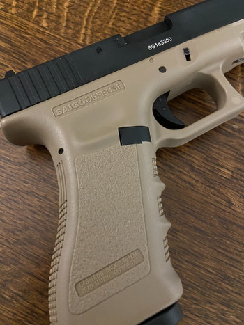Image 2 for Réplique Airsoft Pistolet SAIGO 17 Blowback Gaz CO2 310 FPS - GLOCK 17 Tan