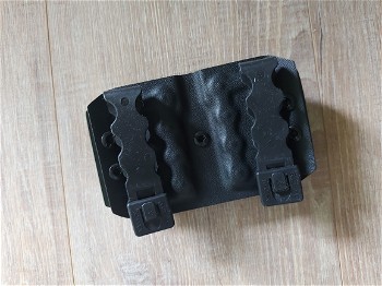 Afbeelding 3 van Black Trident MCB kydex G17/19 double mag holster