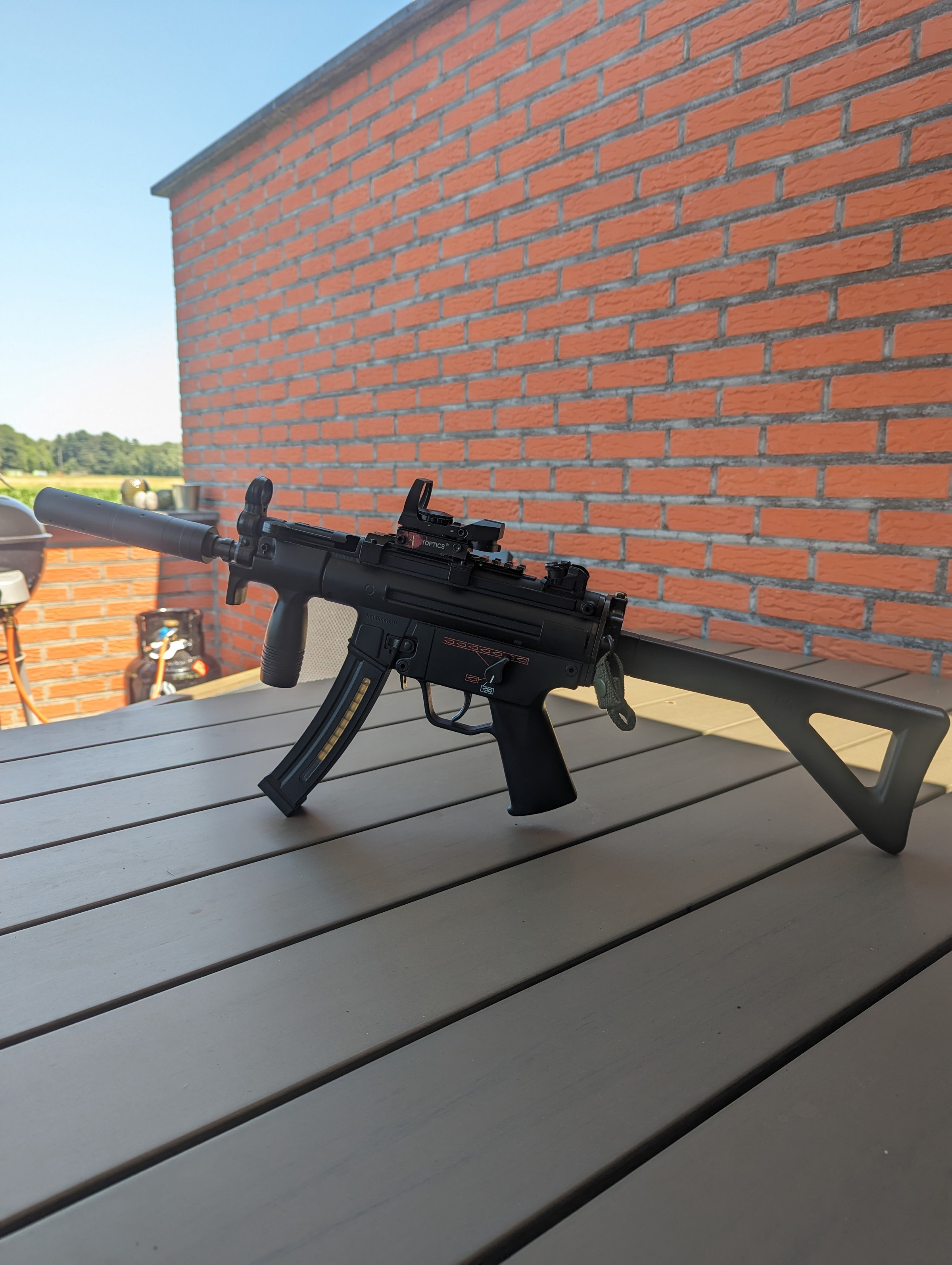 Adattatore Filettato Army Force Per Softair Tokyo Marui MP5K PDW - 14mm CW A CCW