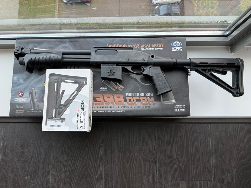 Imagen 1 de Tokyo Marui M870 Breacher HPA + m4 adapter en carbine stock