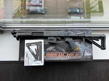 Image 2 pour Tokyo Marui M870 Breacher HPA + acetech tracer + m4 adapter en carbine stock