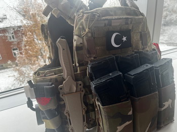 Image 2 for repro: CRYE CAGE Tactical Plate Carrier setup