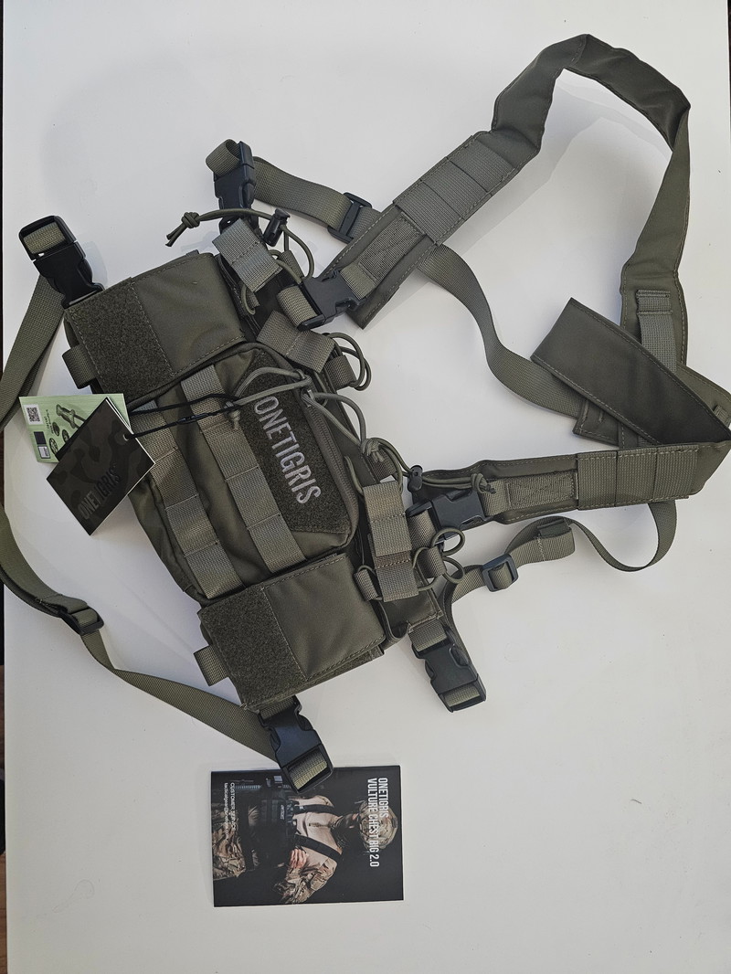 Afbeelding 1 van Nieuwe Onetigris Vulture Chest Rig 2.0 OD Green