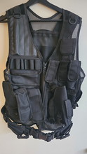 Afbeelding van Combat Vest met Magazine Pouch en Pistool Holster - Zwart