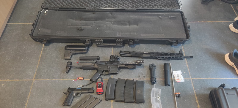 Image 1 pour Airsoft lot - Krytac HPA Polarstar Jack - TM 1911 + extras
