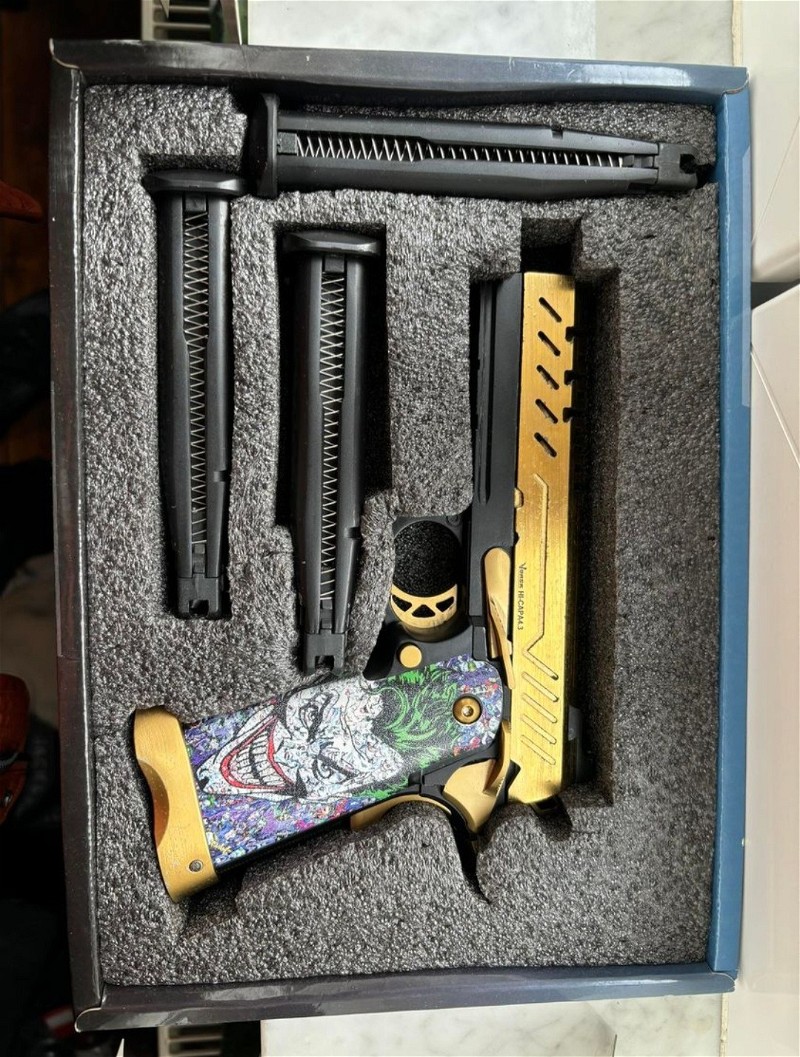 Image 1 pour Pistolet Hi-Capa 5.1 Split RMR Gaz GBB Full Metal Vorsk - Or
