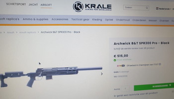 Imagen 4 de Archwick &T SPR-300 Blackout Airsoft + 4 mags + scope