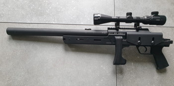 Afbeelding 6 van Archwick &T SPR-300 Blackout Airsoft + 4 mags + scope