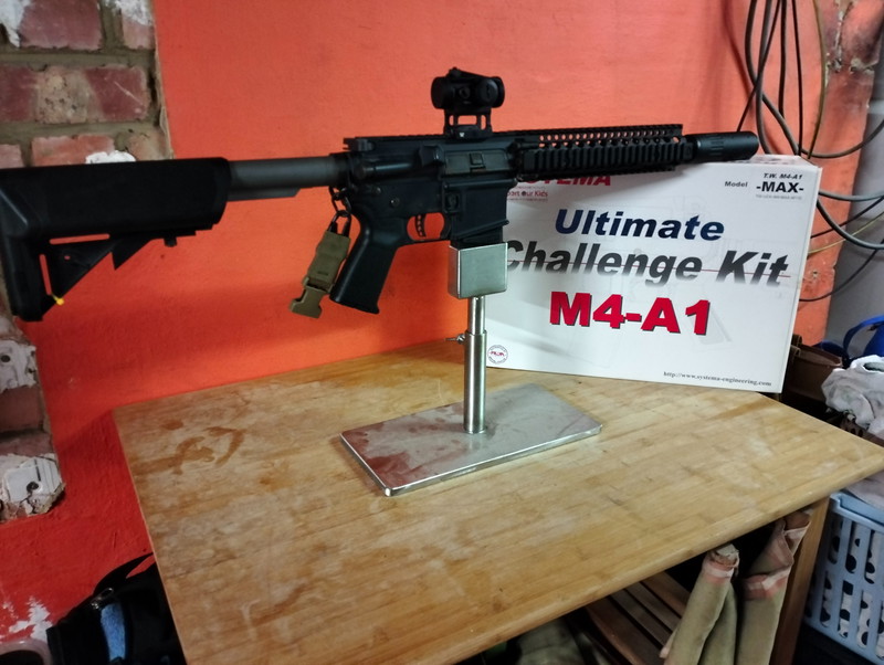 Image 1 pour Systema PTW M4-A1 (upgraded)  Orga Flat Hop, Madbull MK18 Rail, Etiny Powerunit