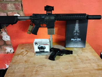 Image 2 pour Systema PTW M4-A1 (upgraded)  Orga Flat Hop, Madbull MK18 Rail, Etiny Powerunit