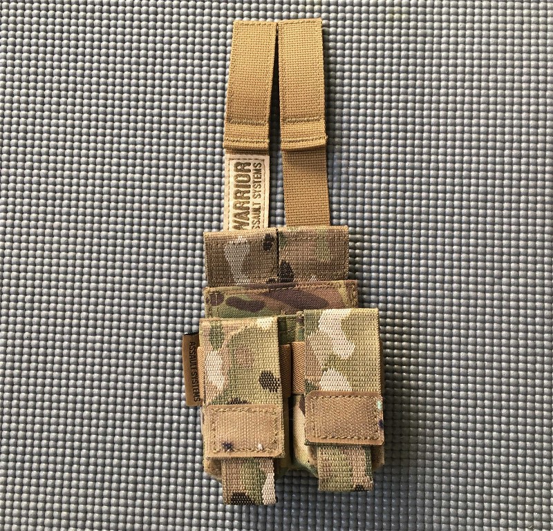 Image 1 for WAS Direct Action Double Pistol Mag Pouch 9mm Multicam