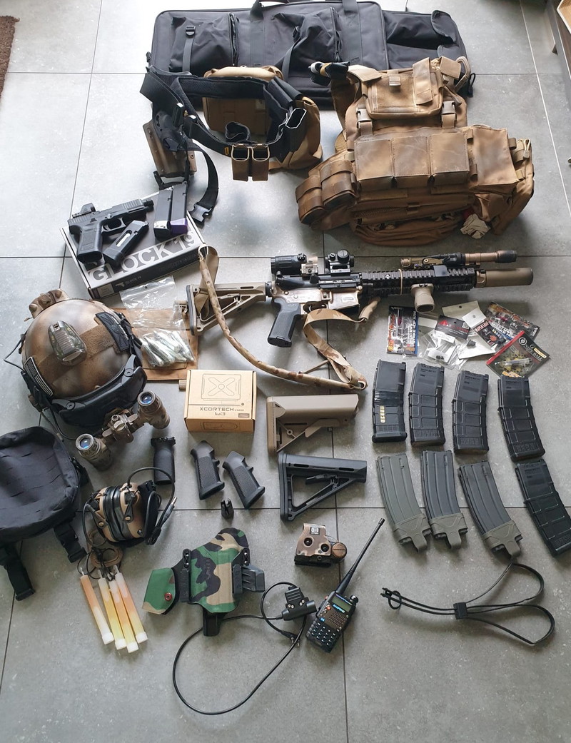 Afbeelding 1 van Tokyo Marui mk18 gbbr. pakket met glock , alles op de foto