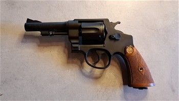 Afbeelding 9 van Tanaka Smith & Wesson M1917 .455 4inch Custom Heavy Weight Gas Revolver 12 bbs in de cilinder