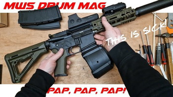 Image 3 for GK Tactical 400rds Drum Magazine for Tokyo Marui MWS M4 GBBR