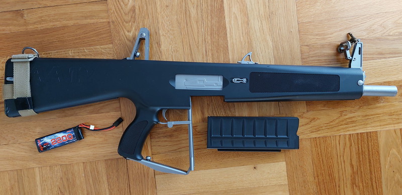 Image 1 for Tokyo Marui AA12 + Mid Cap (600 BBs / 200 shots) + Batterie + Manual + Original Box