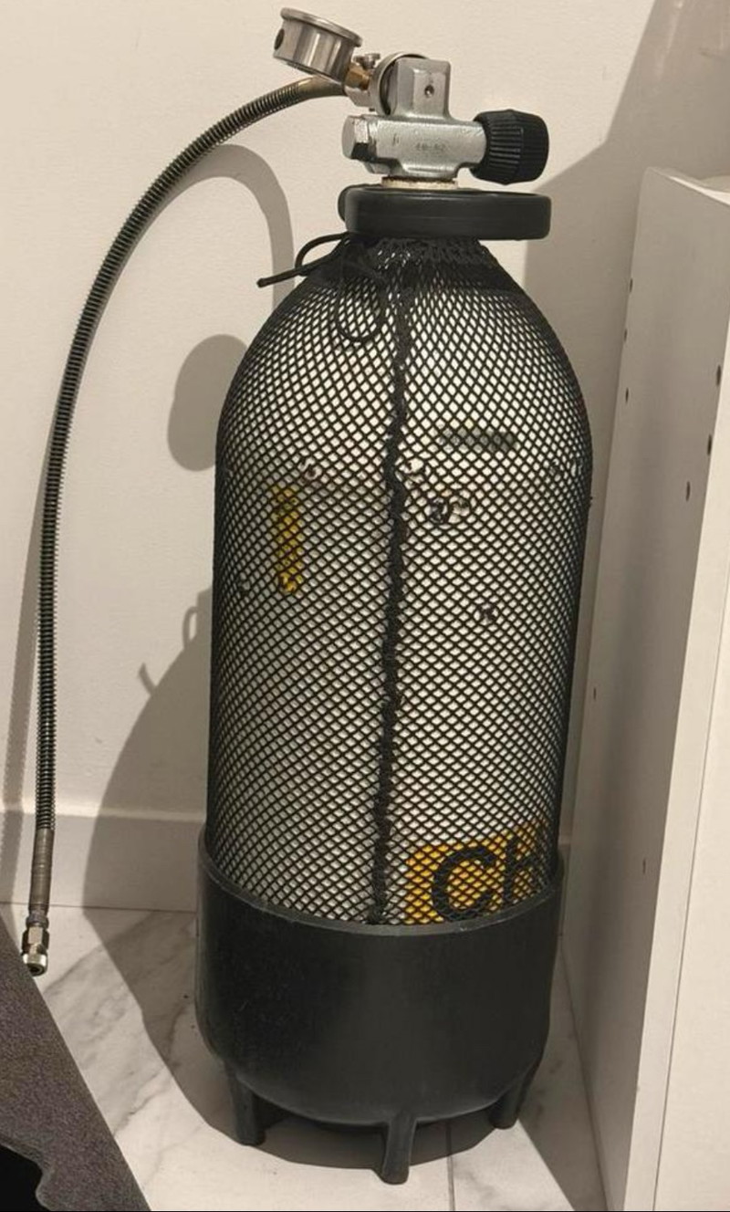 Image 1 pour 12L duikfles 230 bar (gekeurd tot 2030)