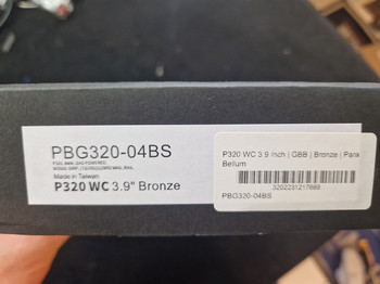 Image 4 for Para bellum Sig Sauer M18 P320 Gbb ZGAN!