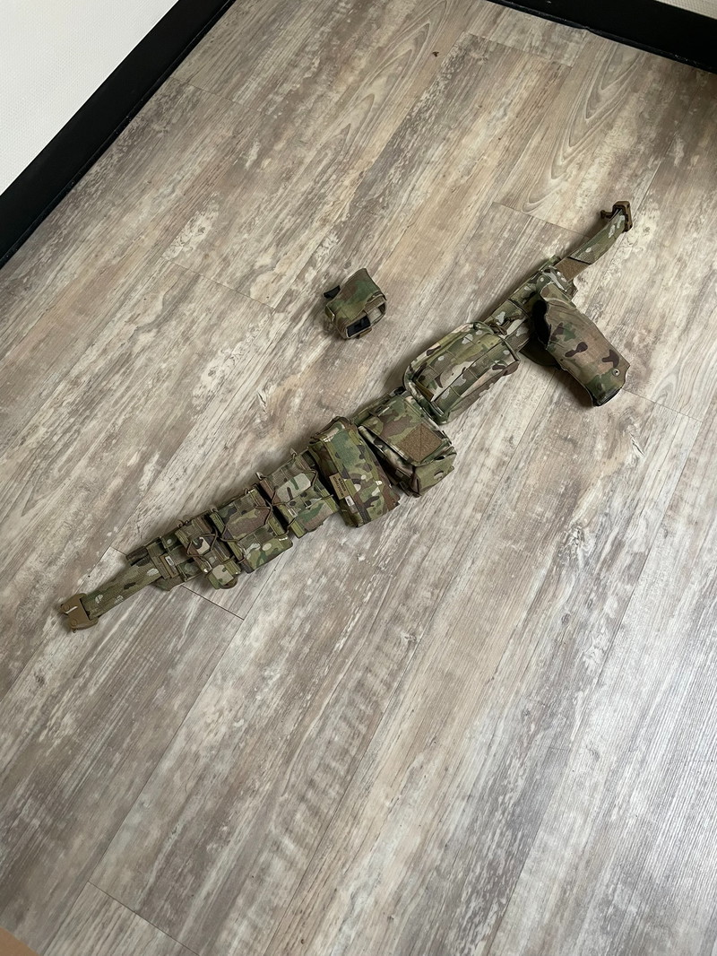 Image 1 for WAS Low Profile Direct Action MK1 Shooters Belt MultiCam + Safariland Glock 17+ Surefire holster