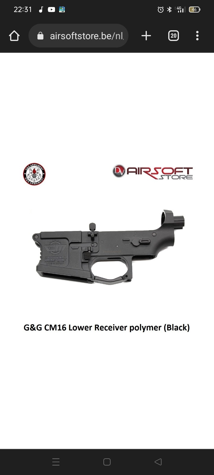 Bild 1 für Gezocht g&g lower receiver