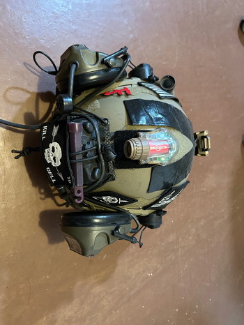 Afbeelding 2 van OPS High-End Tactical Helmet Set Full Carbon Fiber